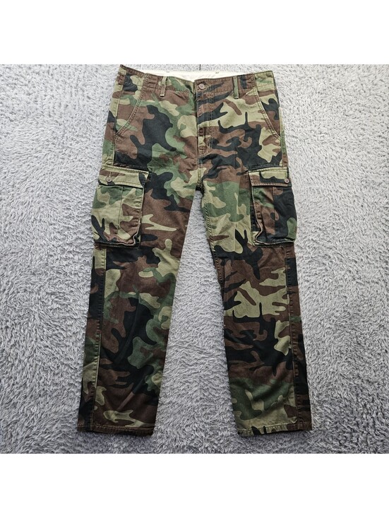 Levi's Other - LEVI'S Camouflage Cargo Pants Men 34x32 (Fits 36x30) Cotton Stretch Army Hunting